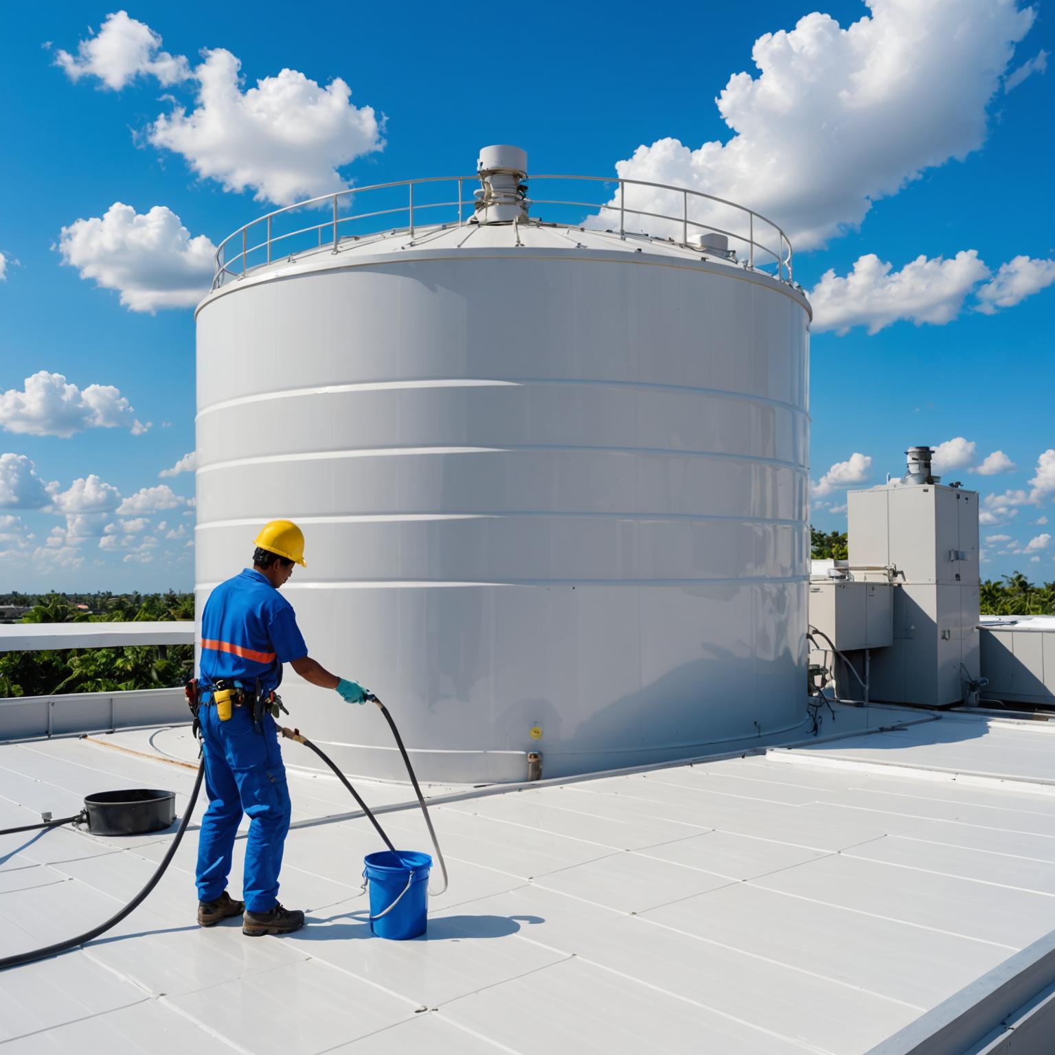 Water tank cleaning and maintenance